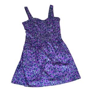 Free People Purple Poppy Petals Mini Dress Size 8